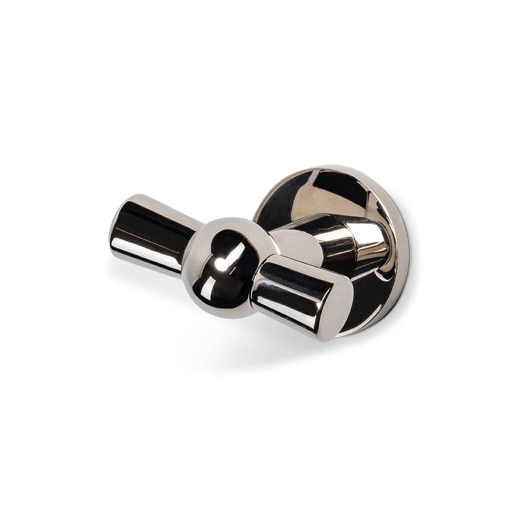Addison Brass Double Hook - Polished Nickel