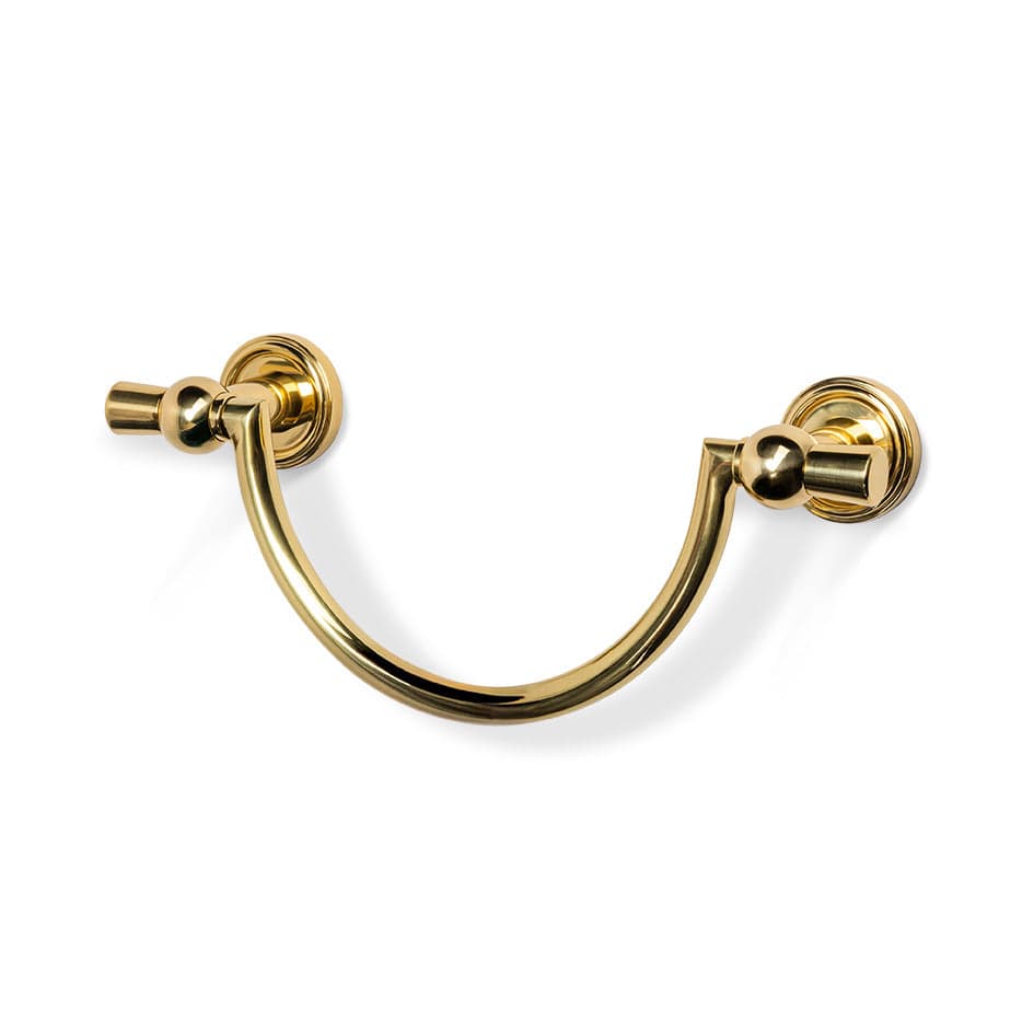 Alden 10" Brass U - Shape Towel Bar - Unlacquered Brass