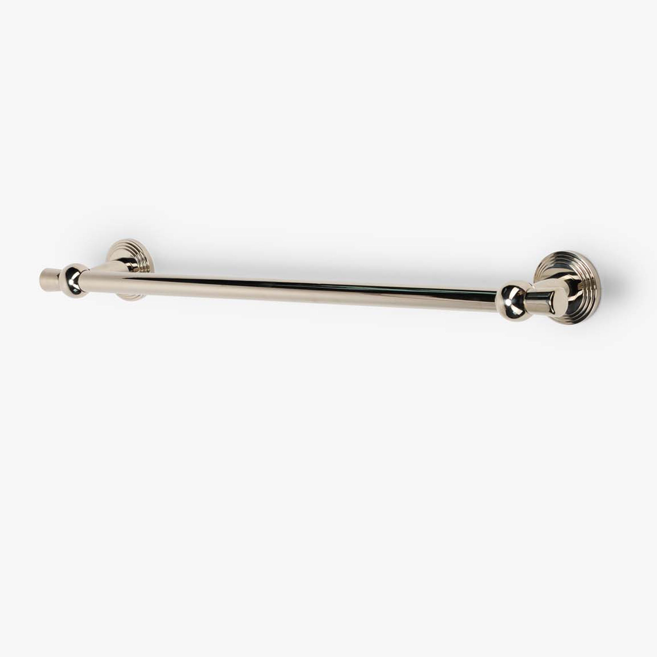 Laurel 18" Brass Towel Bar - Polished Nickel