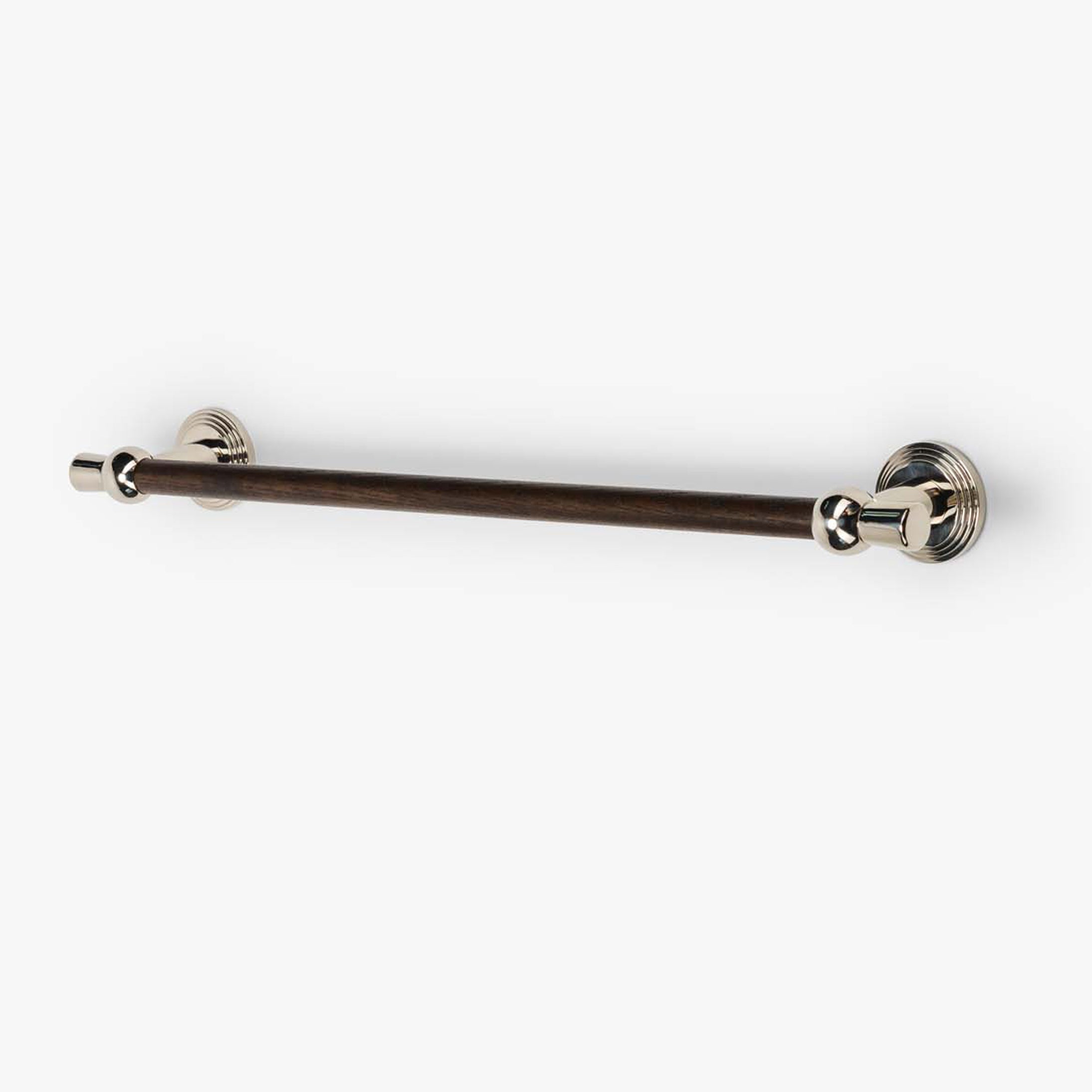 Laurel 18" Wood Towel Bar- Polished Nickel
