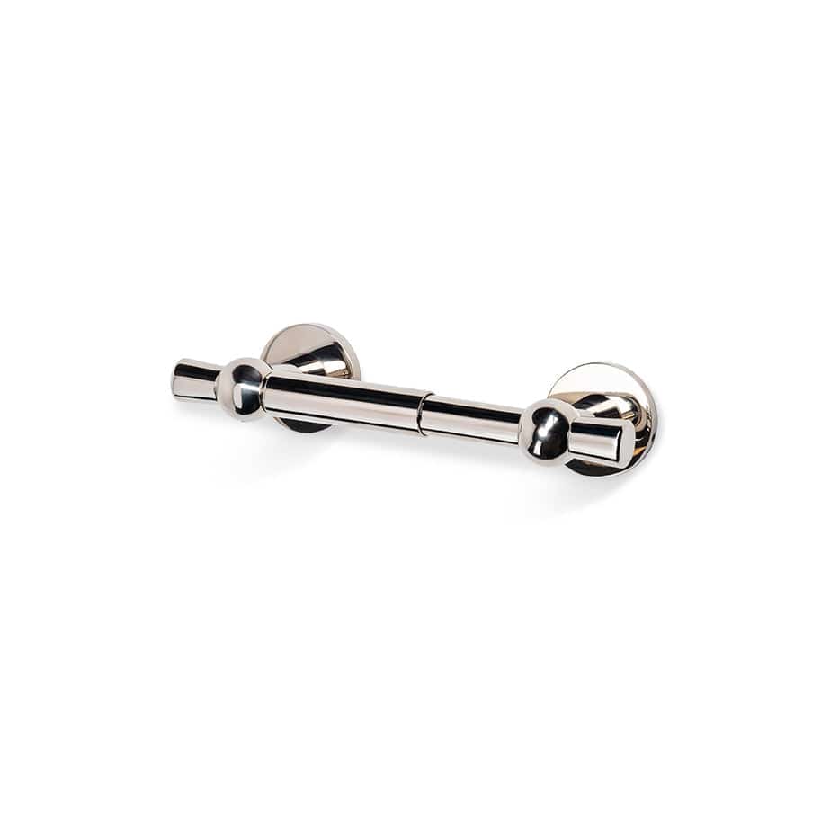 Addison Brass Spring Bar Toilet Paper Holder - Polished Nickel