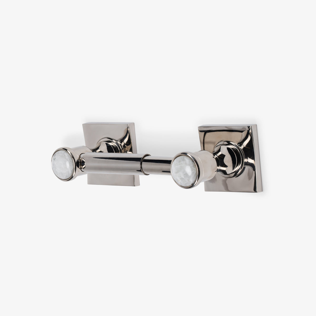 Astor Custom Brass Spring Bar Toilet Paper Holder - Polished Nickel