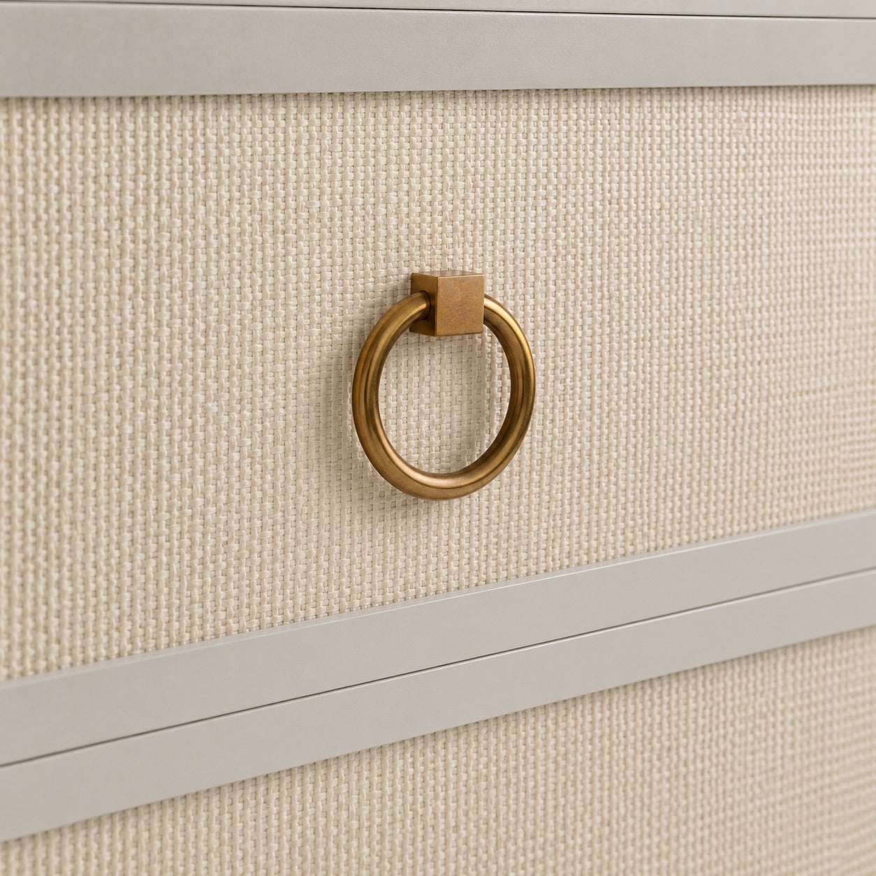 Porter Solid Brass Ring Pull - Burnished Brass