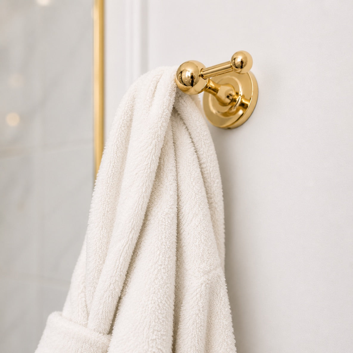 Cosmos Brass Double Hook - Polished Brass