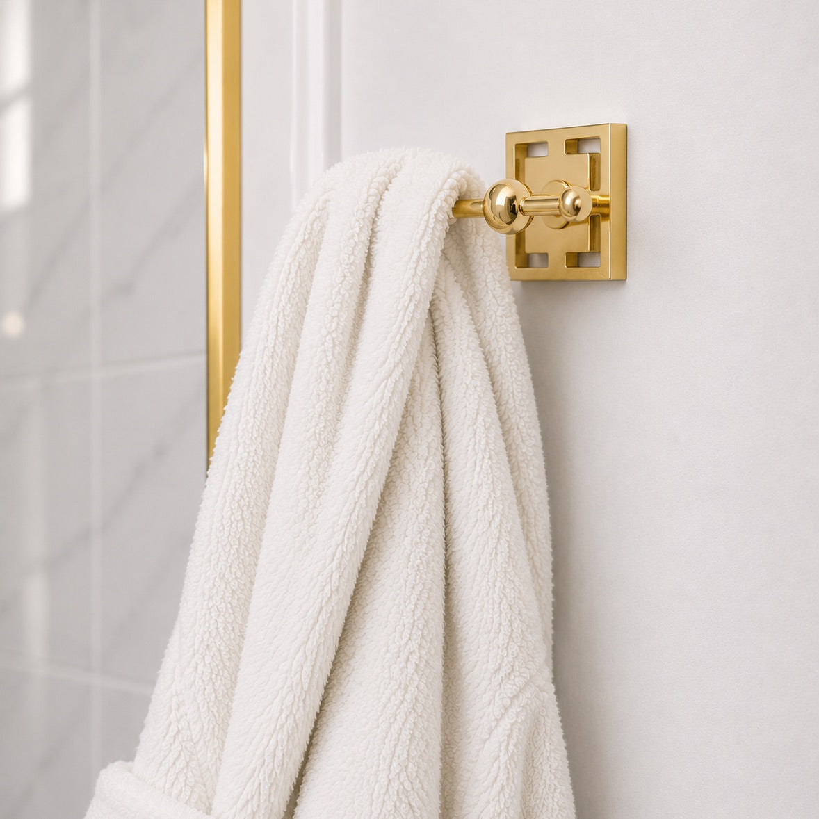 Benson Brass Double Hook - Polished Brass