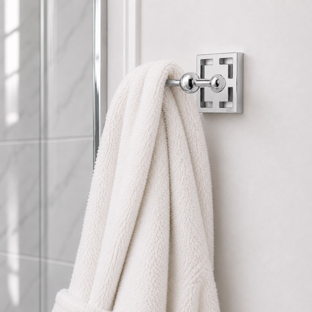 Benson Brass Double Hook - Polished Nickel
