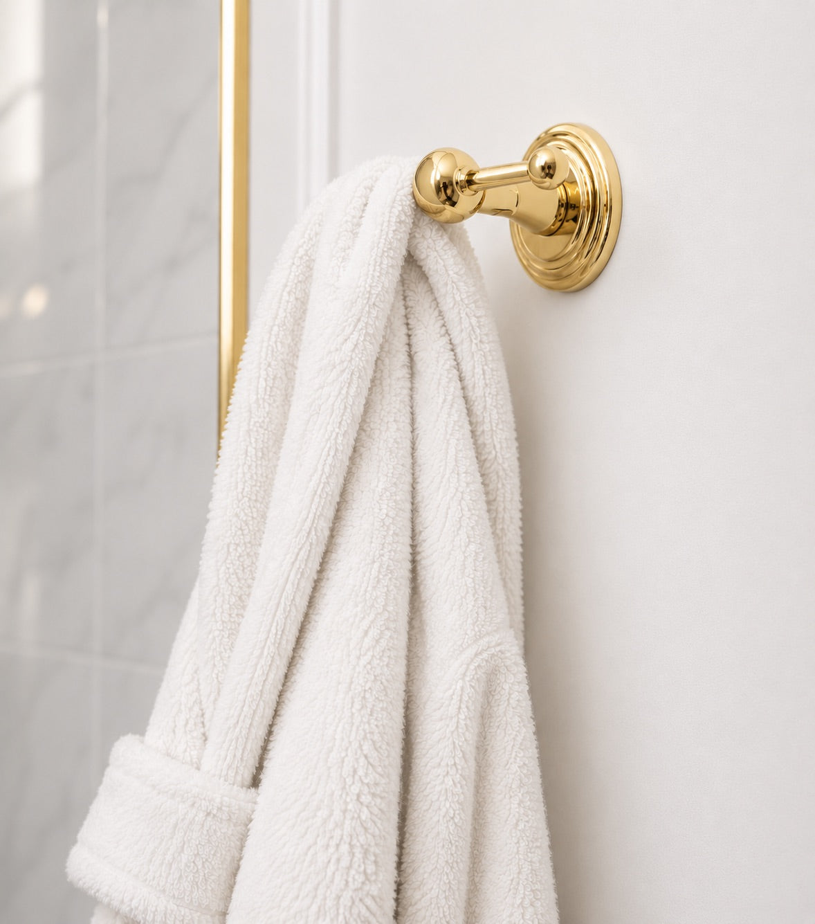 Briar Brass Double Hook - Polished Brass