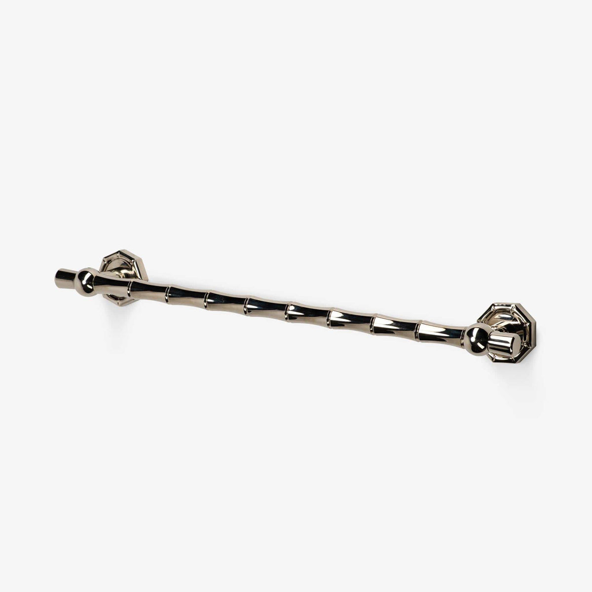 Bamboo Brass Towel Bar - Polished Nickel