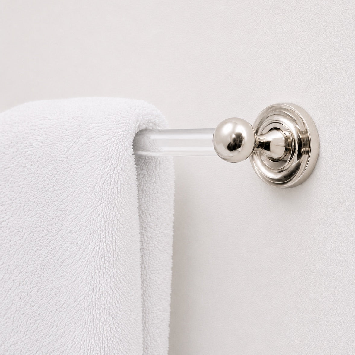 Cosmos Lucite Towel Bar - Polished Nickel#Size_24" c-c#Color_Clear
