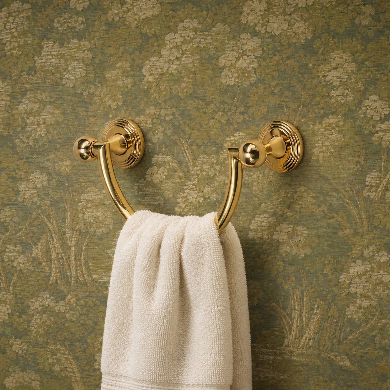 Briar 10" Brass U - Shape Towel Bar - Polished Brass