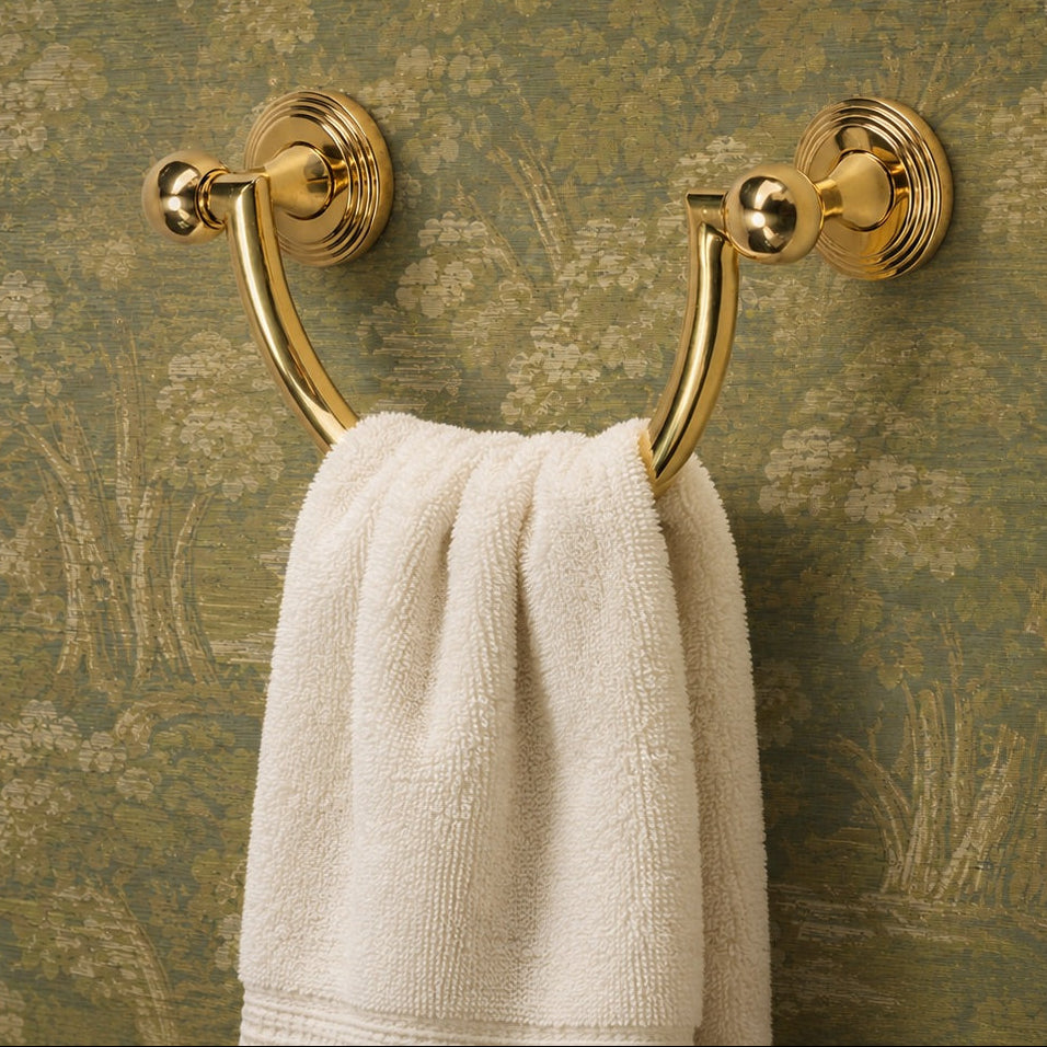 Briar 10" Brass U - Shape Towel Bar - Polished Brass