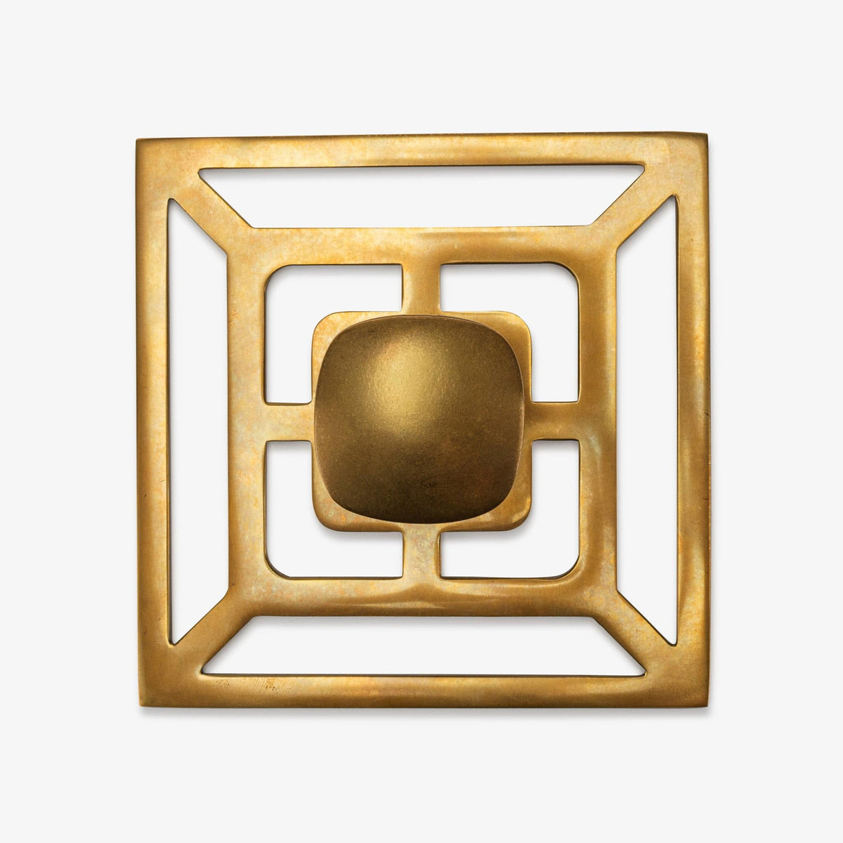 Benson 1.75" Solid Brass Knob w/ Benson 5" Backplate