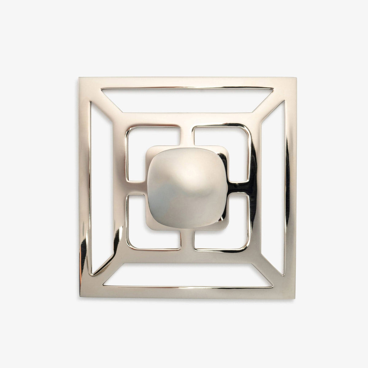 Benson 1.75" Solid Brass Knob w/ Benson 5" Backplate