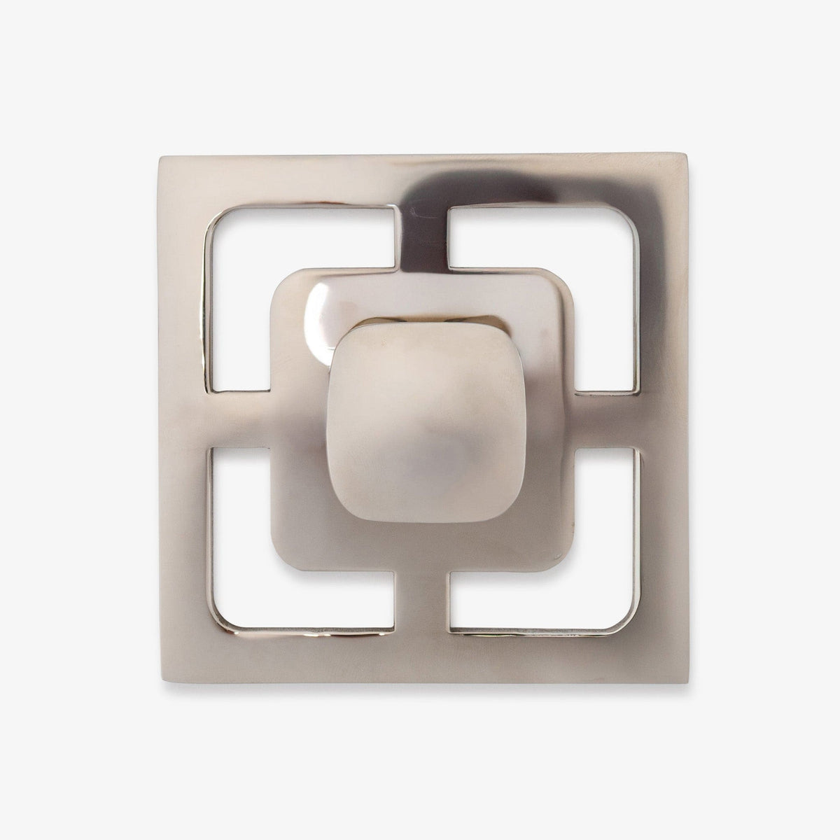 Benson 1.25" Solid Brass Knob w/ Benson 3.40" Backplate