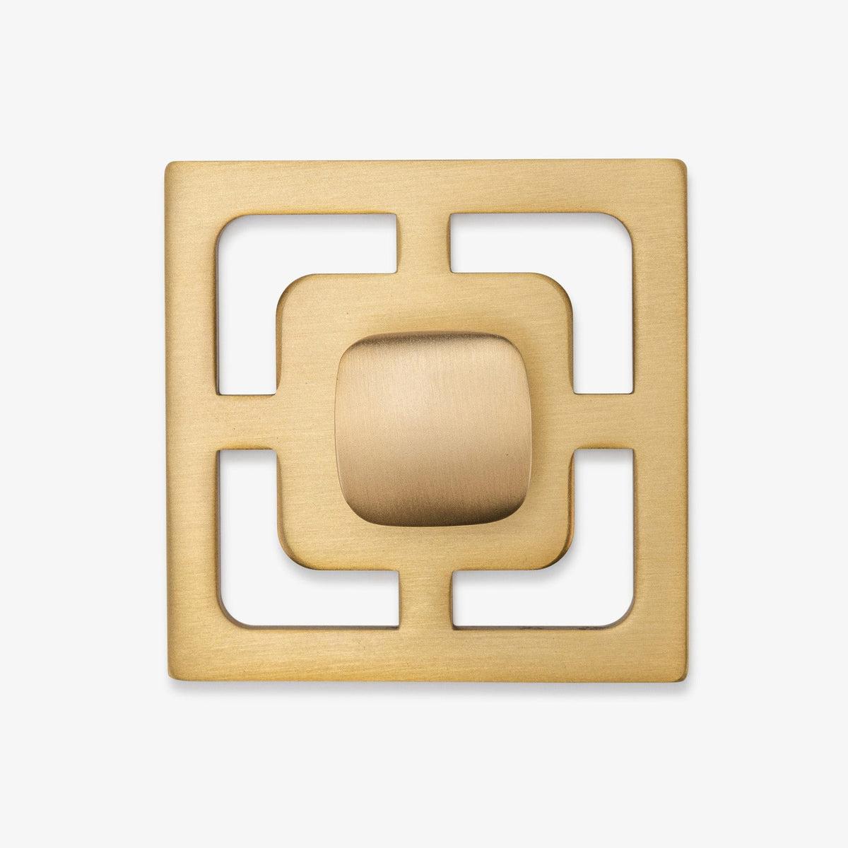 Benson 1.25" Solid Brass Knob w/ Benson 3.40" Backplate