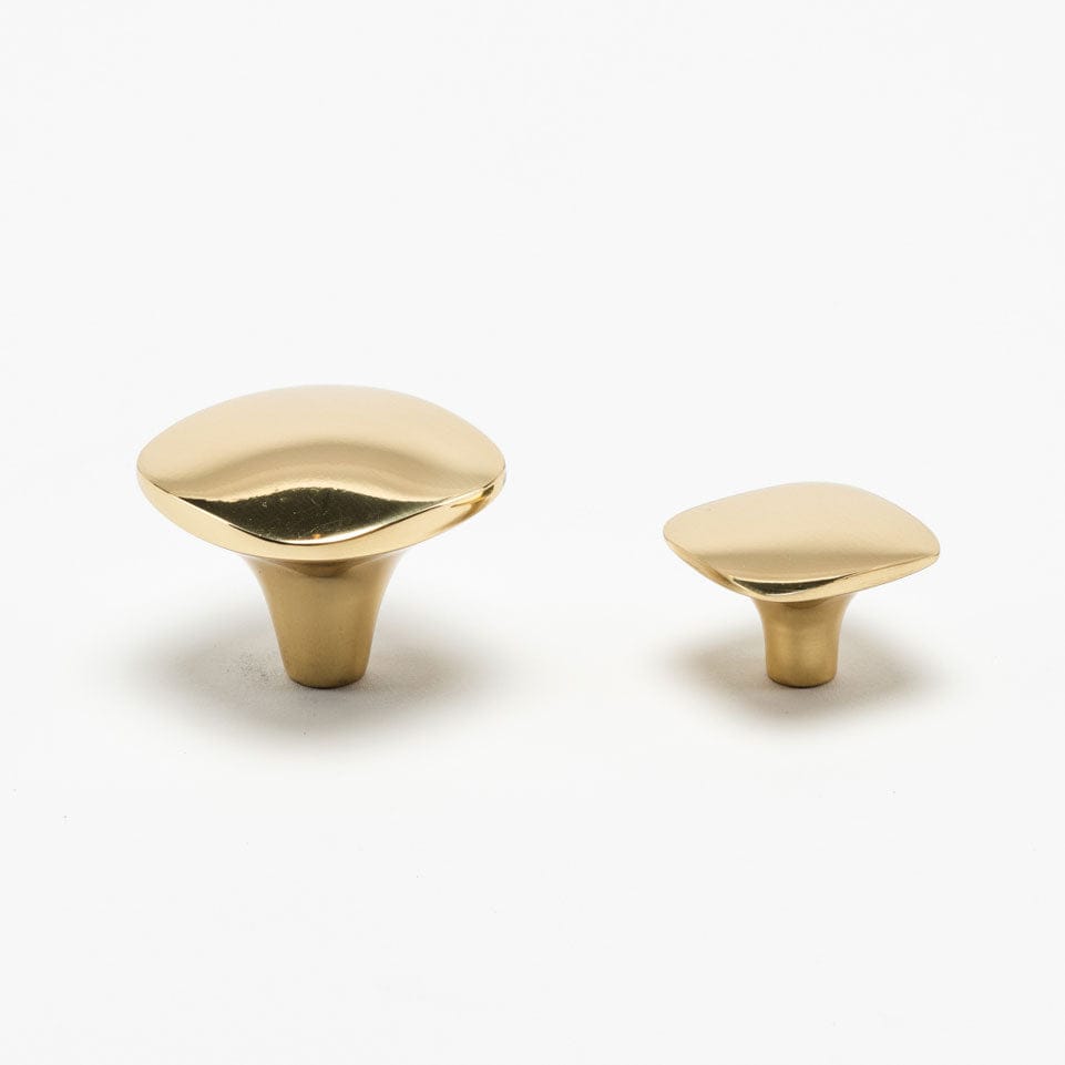 Benson Solid Brass Knob - Polished Brass