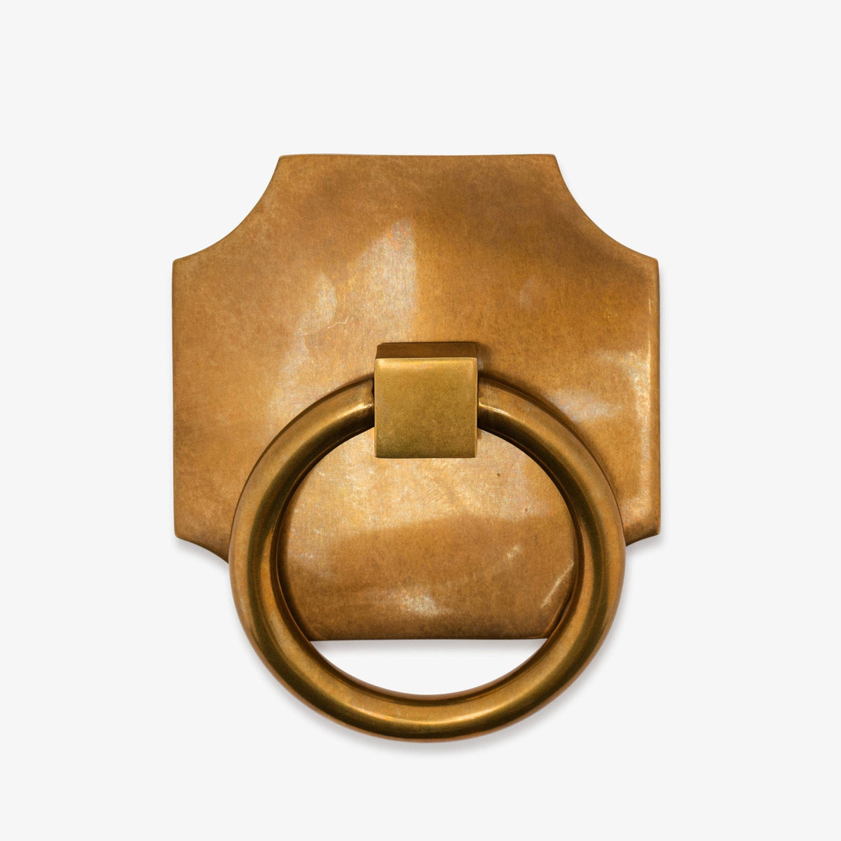 Porter Solid Brass Ring Pull w/ Bossard 3.70" Backplate