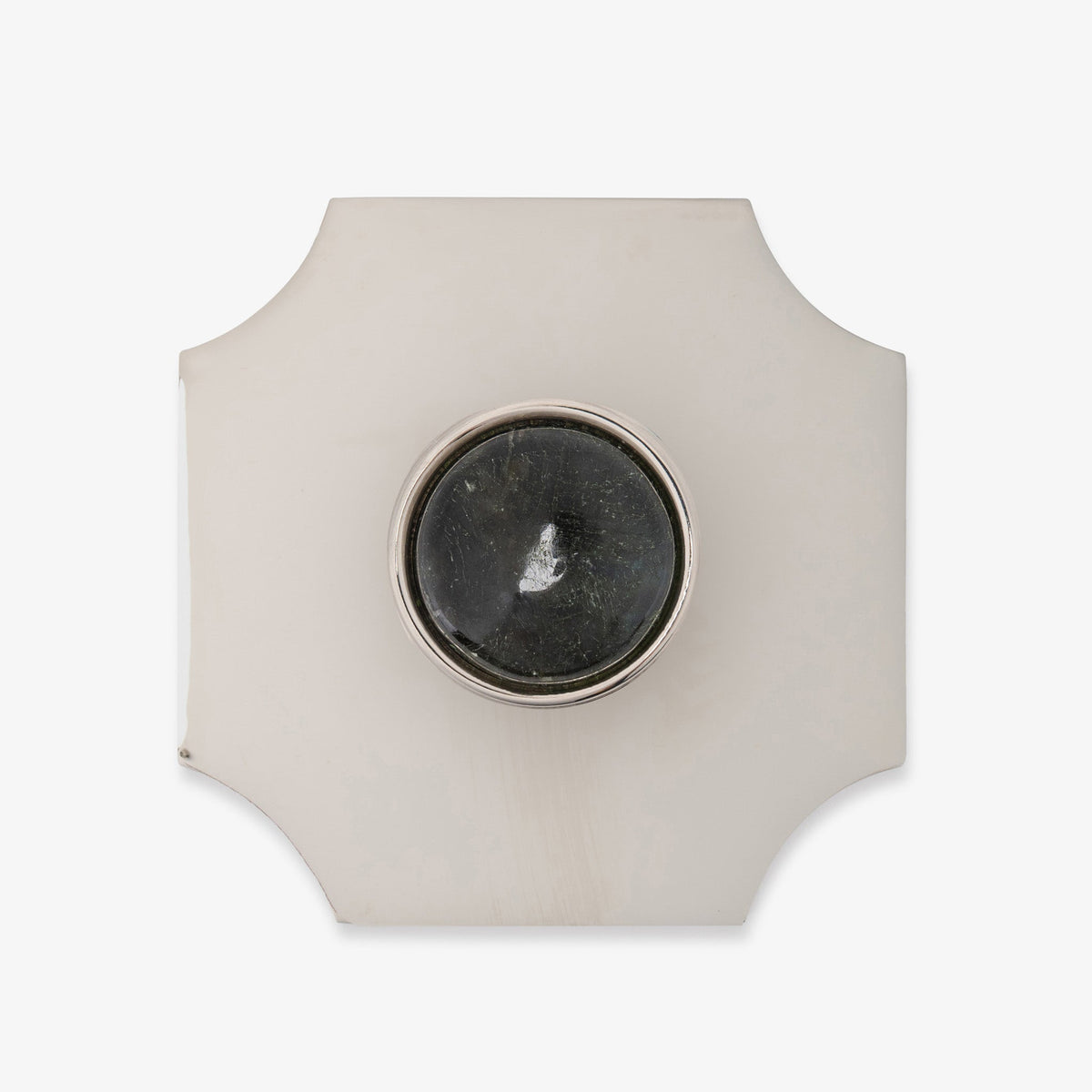 Lane 1.40" Custom Knob w/ Bossard 3.70" Backplate - Polished Nickel