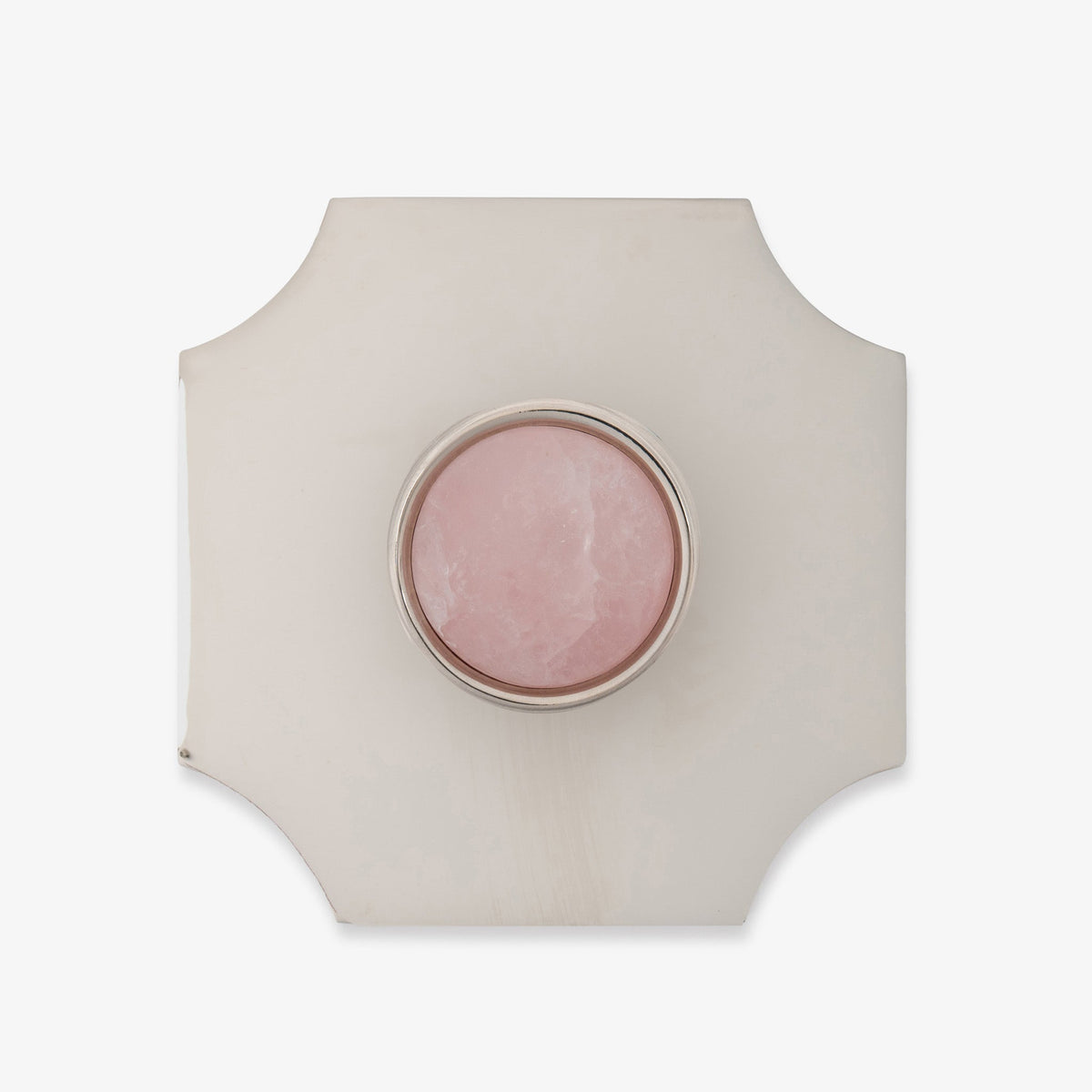 Lane 1.40" Custom Knob w/ Bossard 3.70" Backplate - Polished Nickel