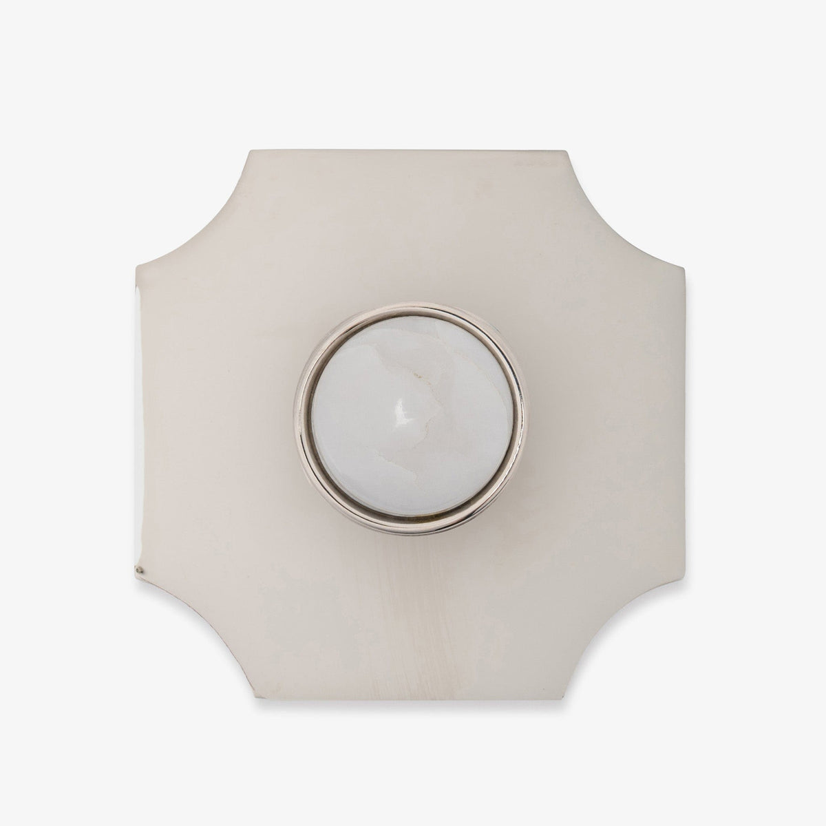 Lane 1.40" Custom Knob w/ Bossard 3.70" Backplate - Polished Nickel