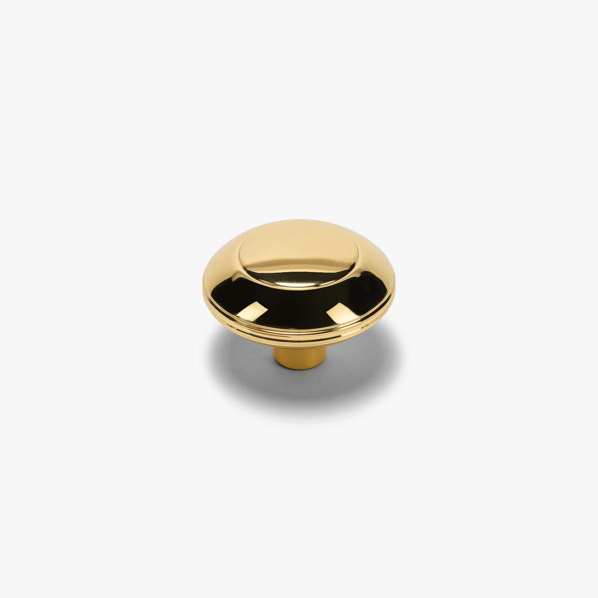 Crewe Knob - Polished Brass#Size_1.75"