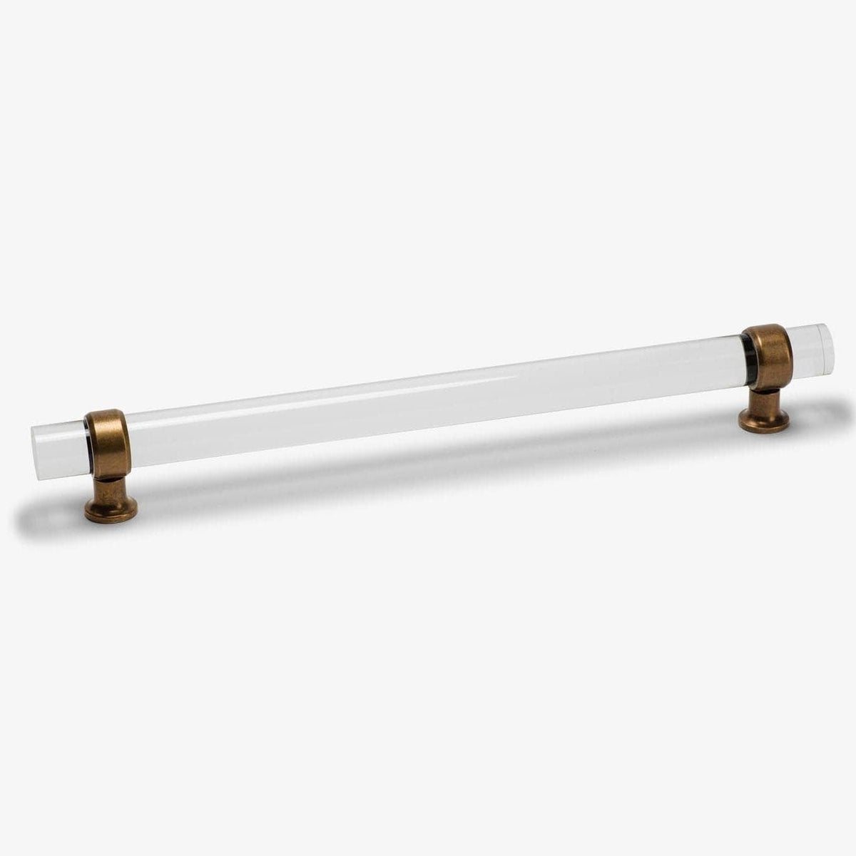 Glasgow Lucite Bar Pull - Burnished Brass
