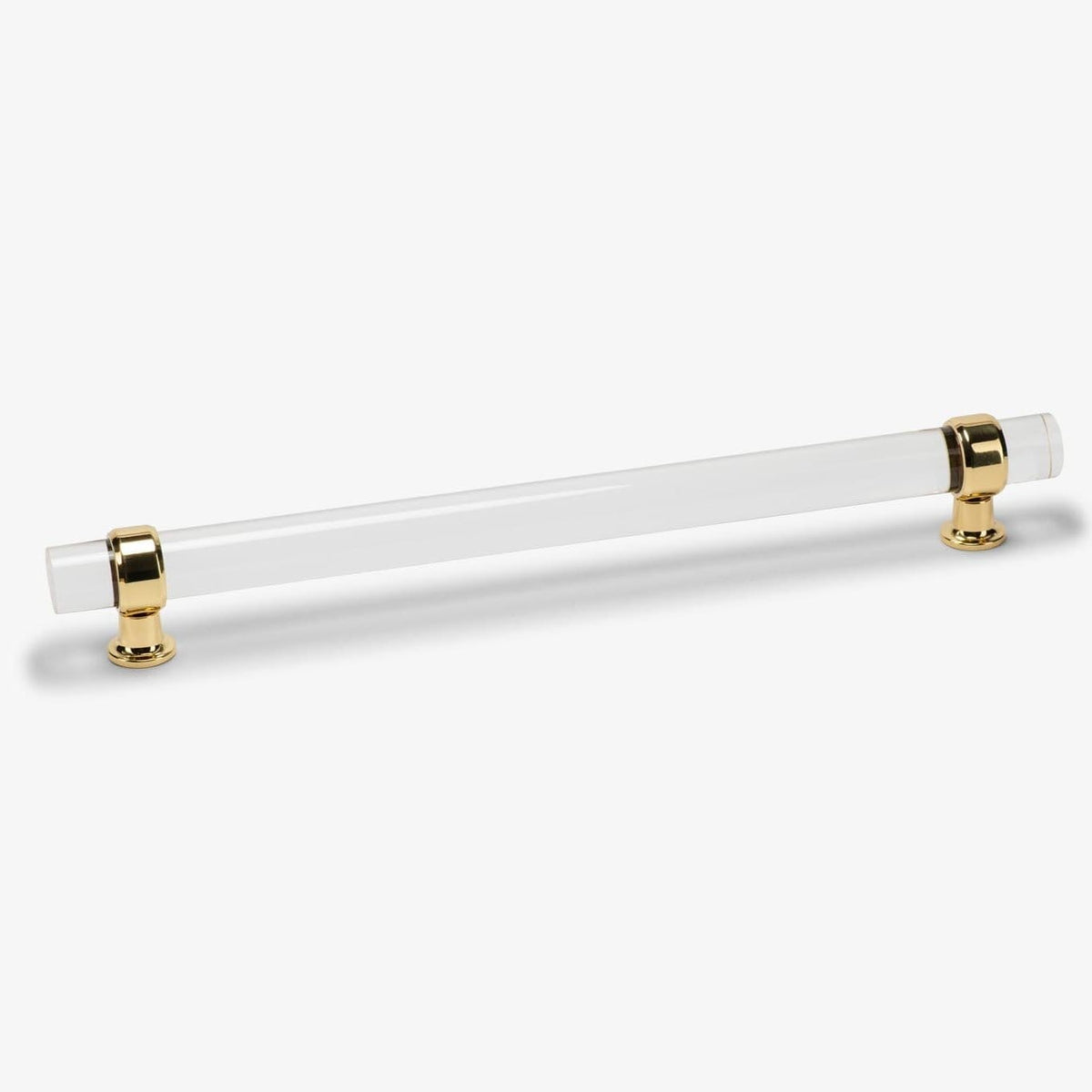 Glasgow Lucite Bar Pull - Polished Brass