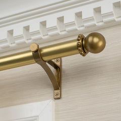 Paloma Finial Set – Burnished Brass#Size_1.75"#Fits Rod Diameter_1.25"