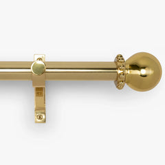 Paloma Finial Set – Polished Brass#Size_2"#Fits Rod Diameter_1"