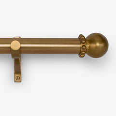 Paloma Finial Set – Burnished Brass#Size_2"#Fits Rod Diameter_1.25"