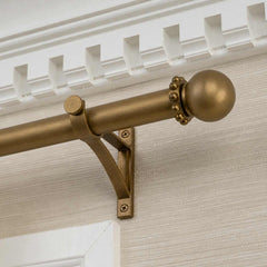 Paloma Finial Set – Burnished Brass#Size_2"#Fits Rod Diameter_1.25"