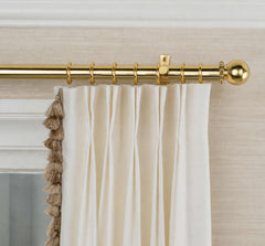 Paloma Finial Set – Polished Brass#Size_2"#Fits Rod Diameter_1.25"
