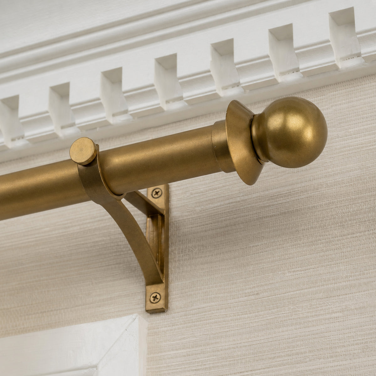 Blair Finial Set – Burnished Brass