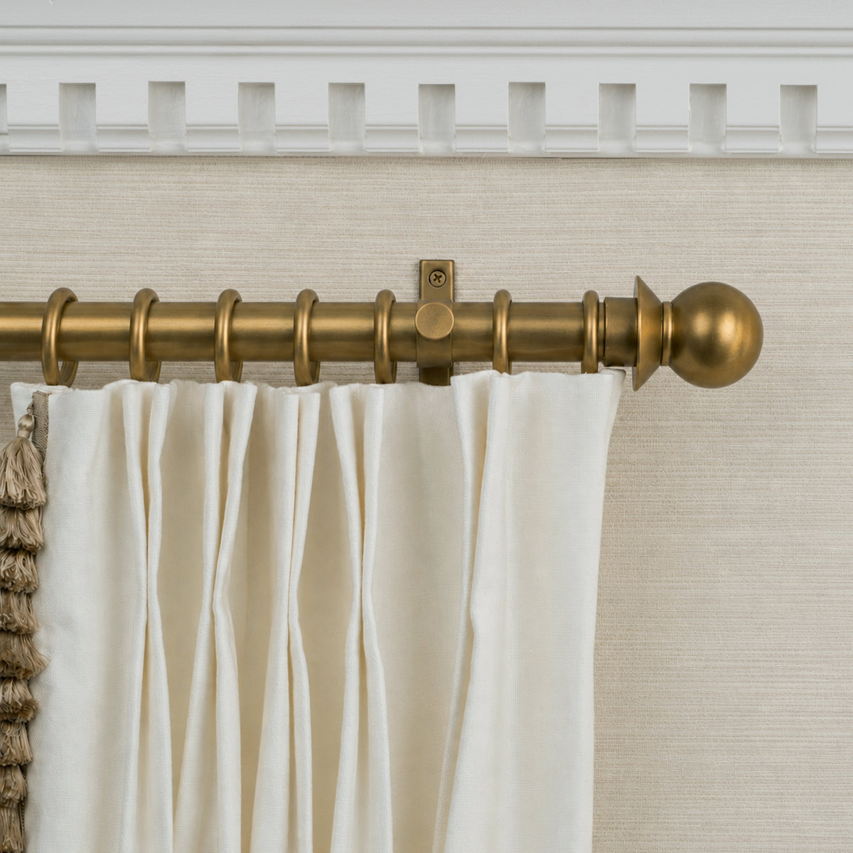 Blair Finial Set – Burnished Brass