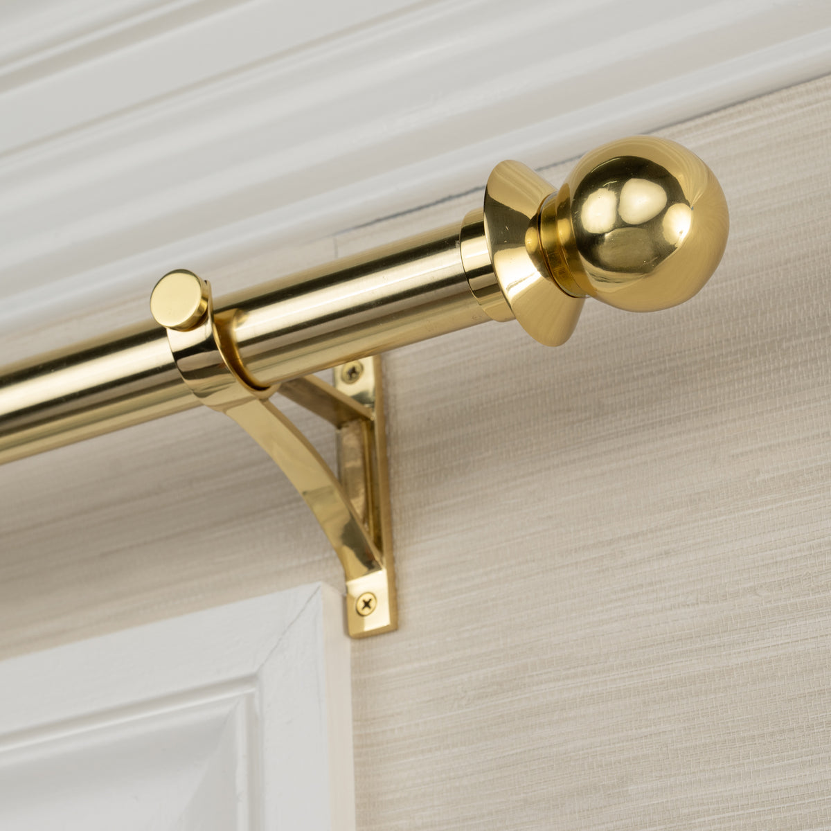 Blair Finial Set – Polished Brass