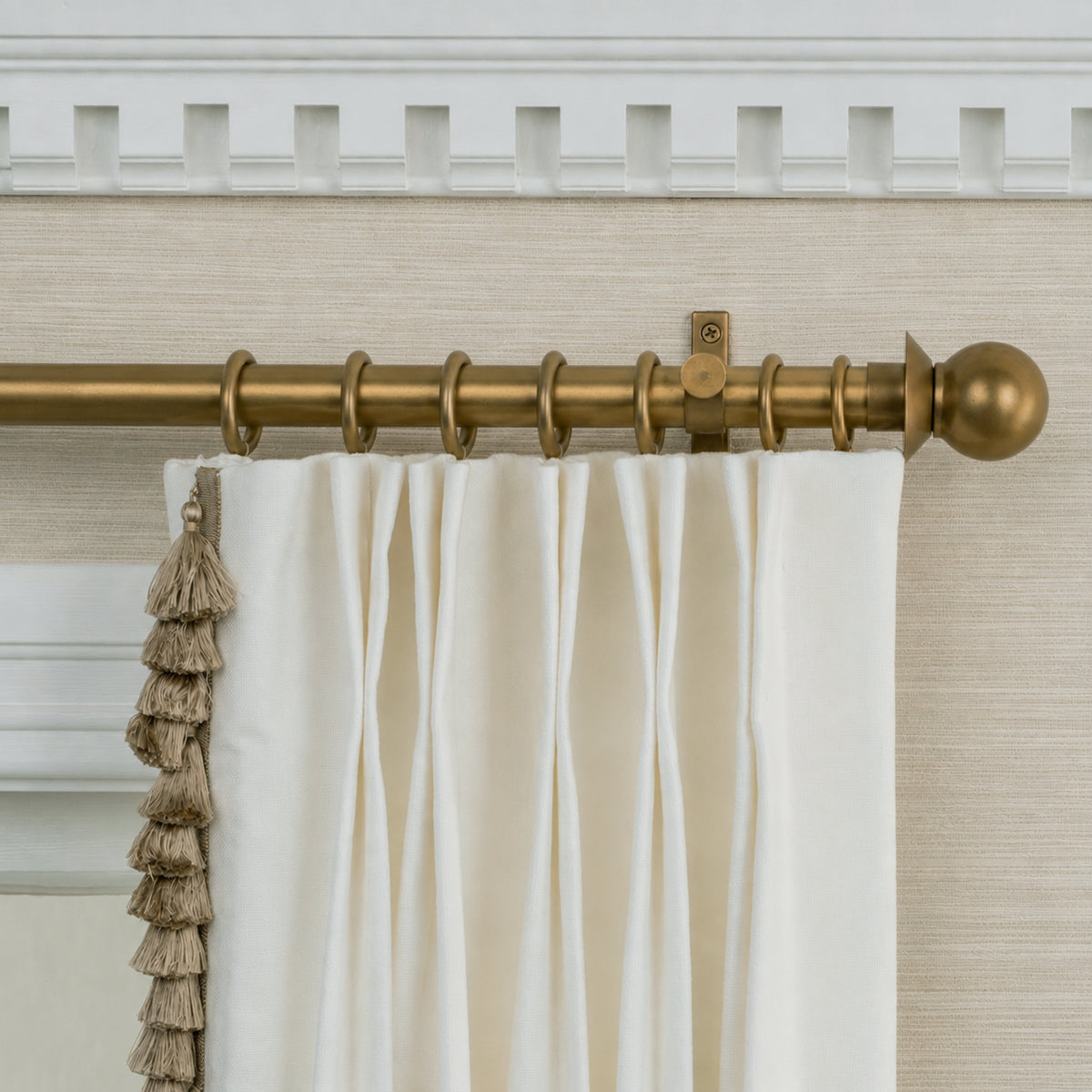Blair Finial Set – Burnished Brass