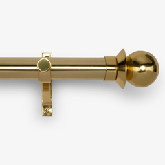Dorothy Finial Set – Polished Brass#Size_2"#Fits Rod Diameter_1.25"