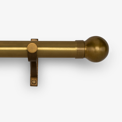 Allegra Finial Set – Burnished Brass#Size_2"#Fits Rod Diameter_1.25"