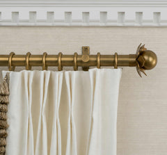 Charlotte Finial Set – Burnished Brass#Size_2"#Fits Rod Diameter_1.25"