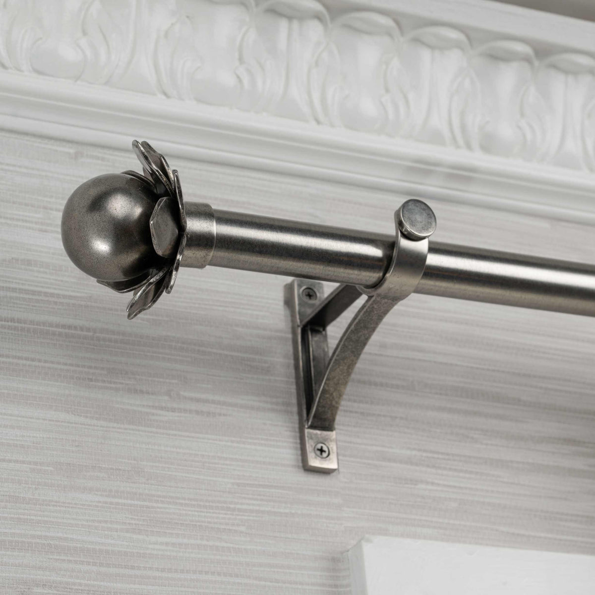 Charlotte Finial Set – Antique Nickel#Size_1.75"#Fits Rod Diameter_1"