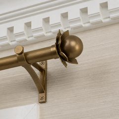 Charlotte Finial Set – Burnished Brass#Size_1.75"#Fits Rod Diameter_1"