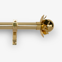 Charlotte Finial Set – Polished Brass#Size_1.75"#Fits Rod Diameter_1"