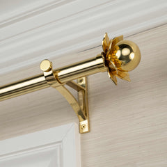 Charlotte Finial Set – Polished Brass#Size_1.75"#Fits Rod Diameter_1"