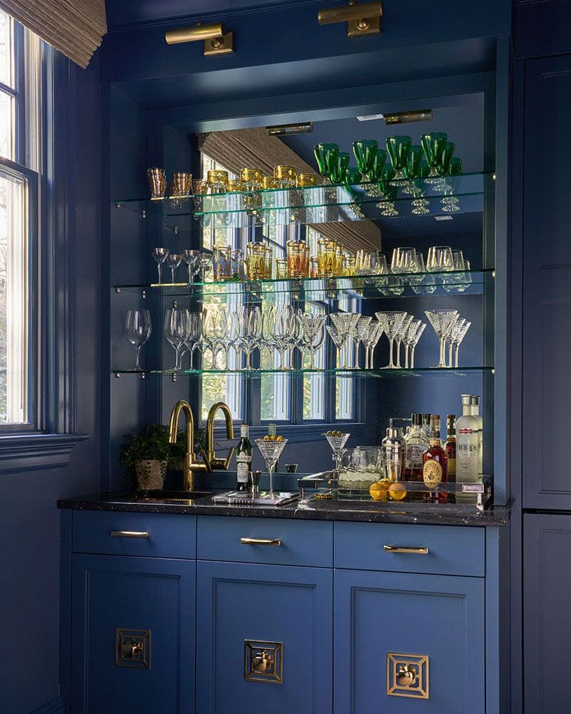 Interior by Amal Kapen Interiors. Photography Marco Ricca. Amal used our Benson Backplate and Benson Solid Brass Knob