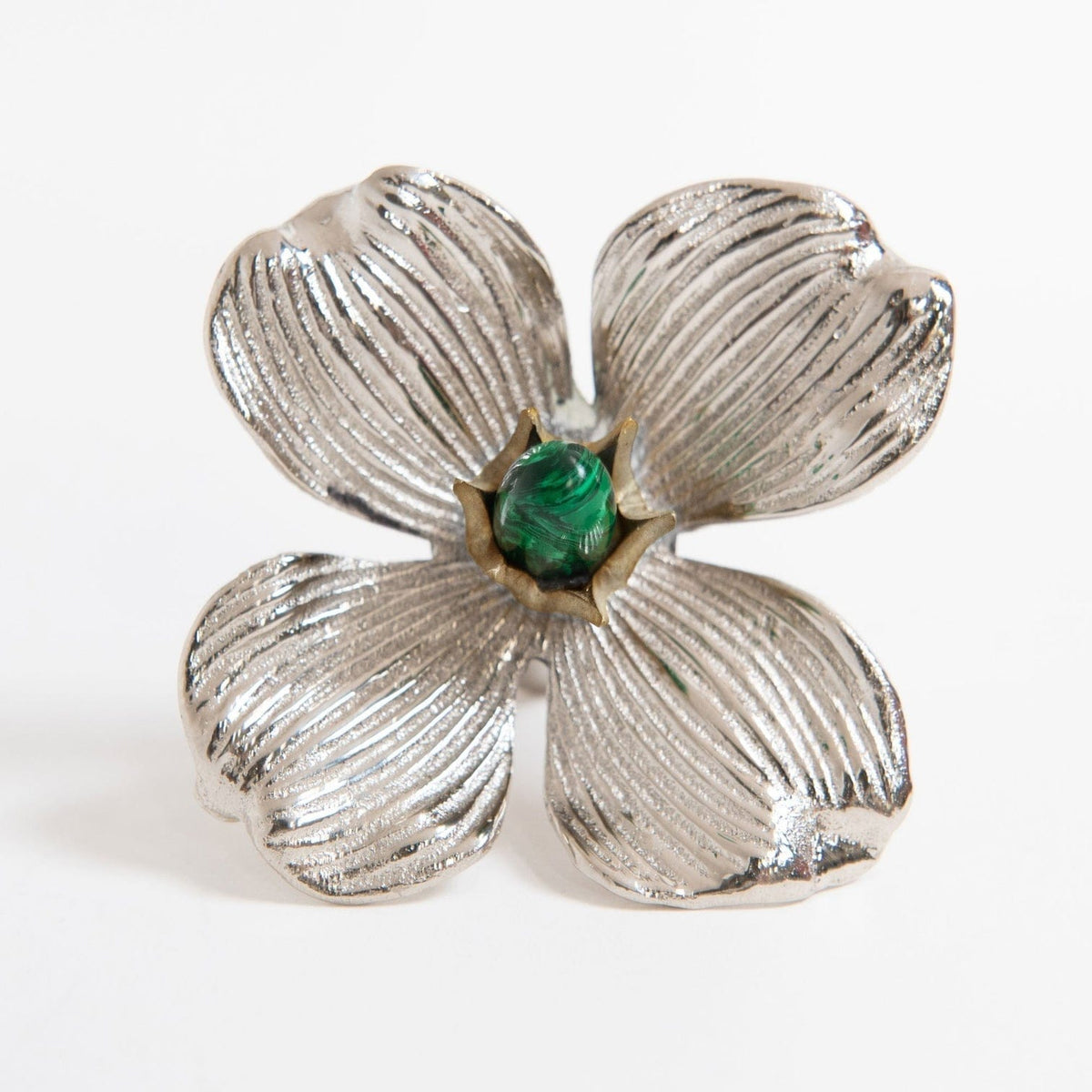 Dogwood Custom Knob - Polished Nickel