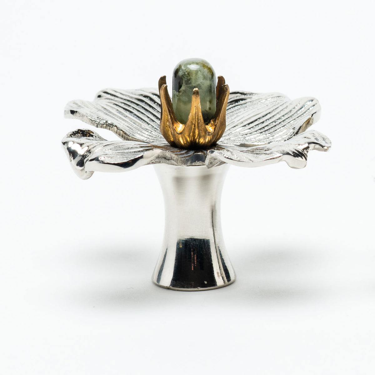Dogwood Custom Knob - Polished Nickel