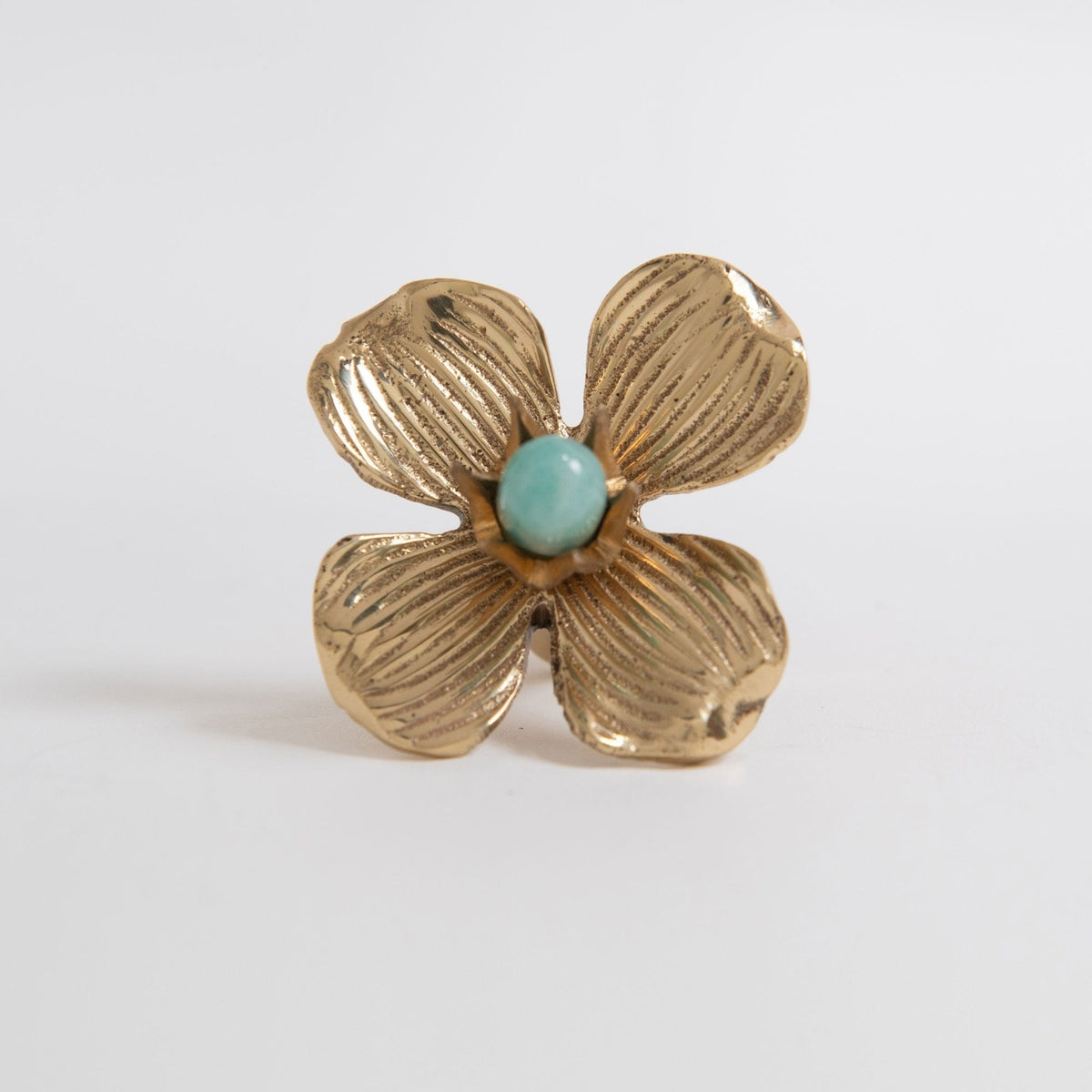 Dogwood Custom Knob - Polished Brass