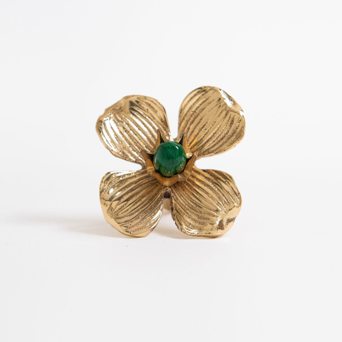 Dogwood Custom Knob - Polished Brass