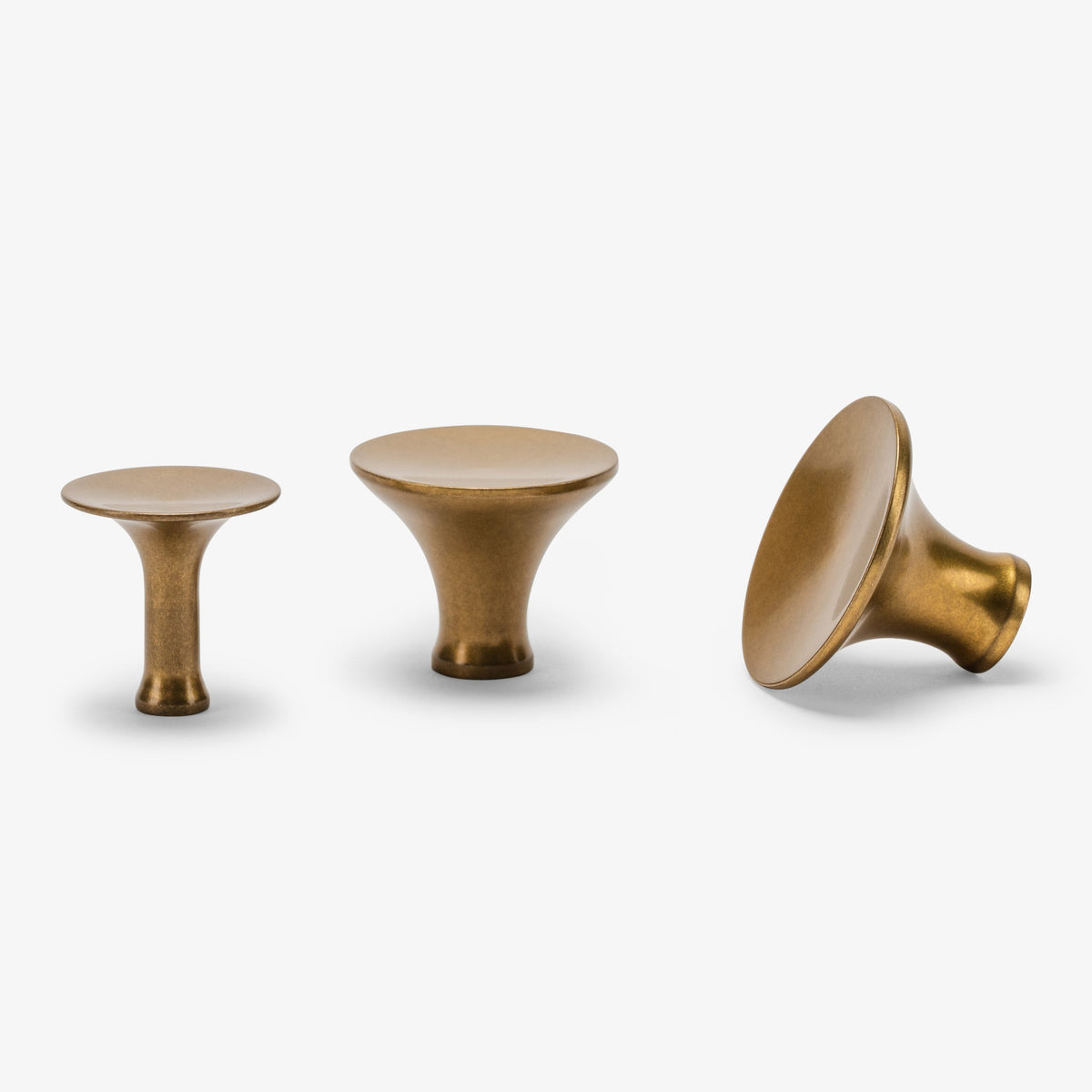 Workhorse Knob - Burnished Brass