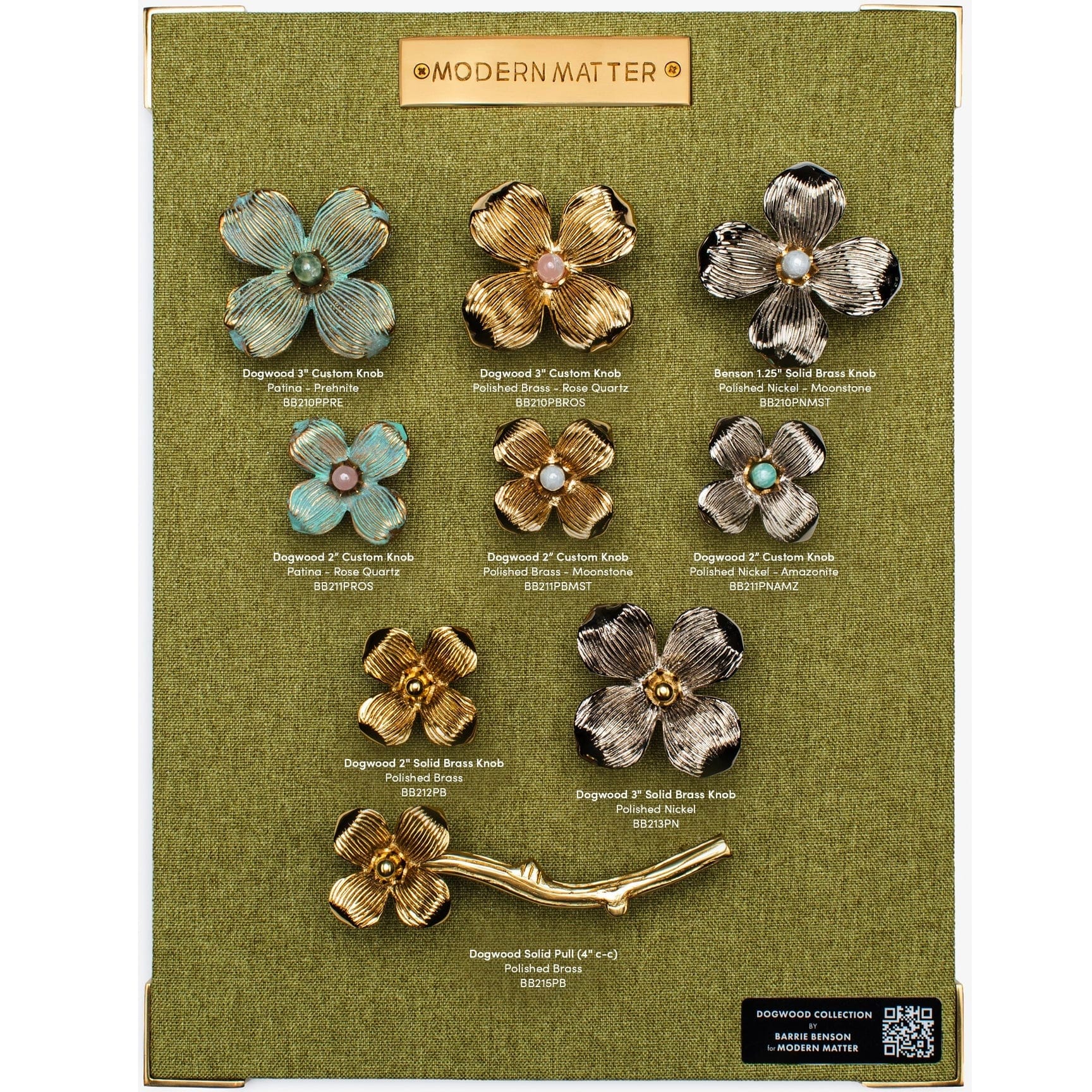 Modern Matter 2 - Sample Board - Dogwood Collection